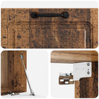 Mobile Porta TV da Muro Legno antico 78,5 x 41 x 30 cm