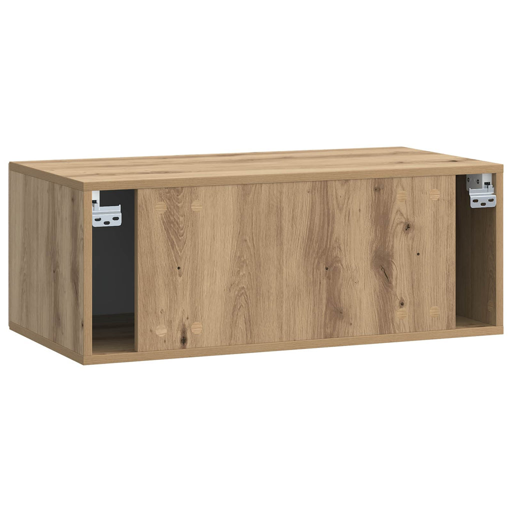Mobile Porta TV da Muro Rovere Artigianale 78,5 x 41 x 30 cm