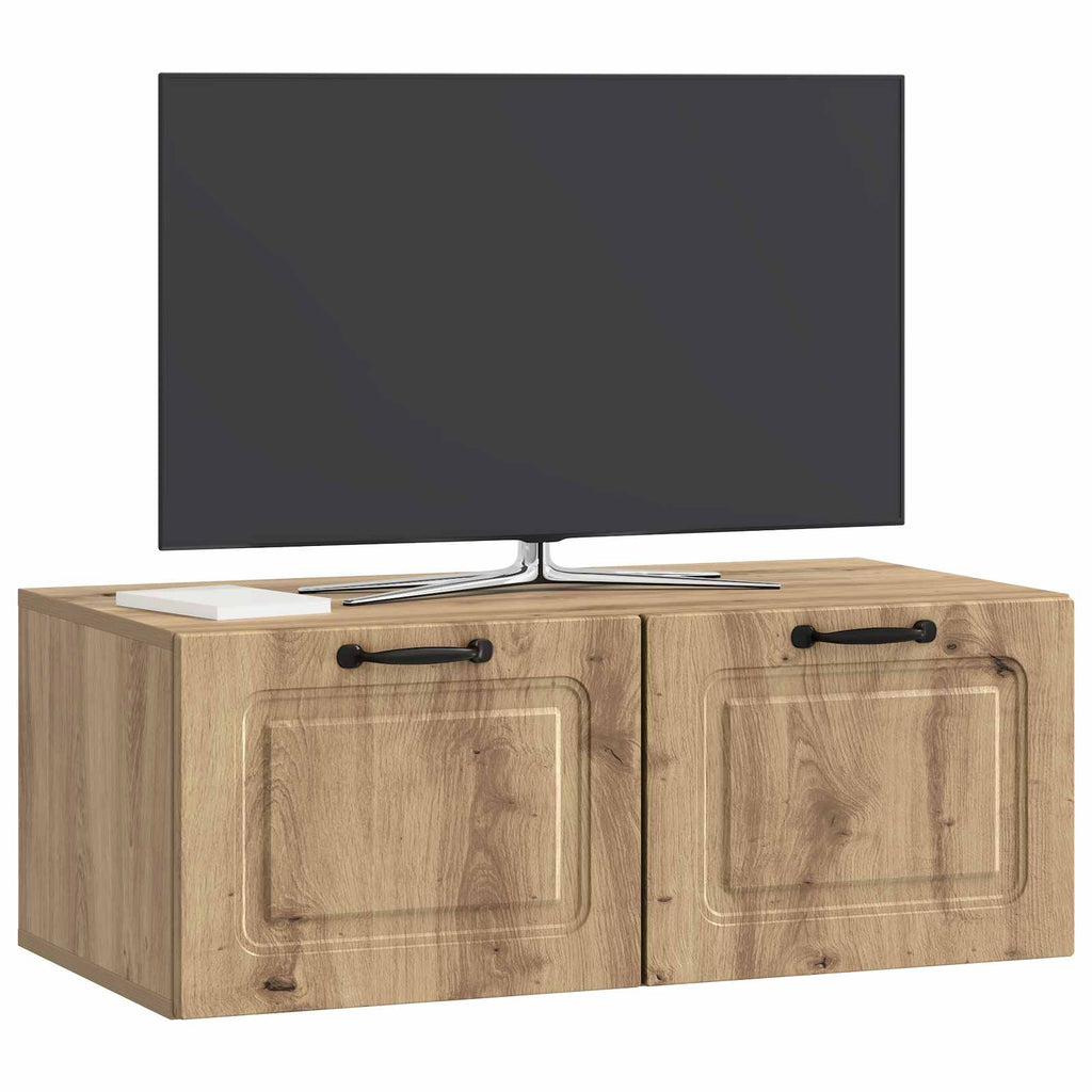 Mobile Porta TV da Muro Rovere Artigianale 78,5 x 41 x 30 cm