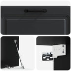 Mobile Porta TV da Muro Montaggio a parete Nero 98 x 41 x 30 cm