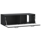 Mobile Porta TV da Muro Montaggio a parete Nero 98 x 41 x 30 cm