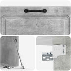 Mobile Porta TV da Muro Grigio Cemento 98 x 41 x 30 cm