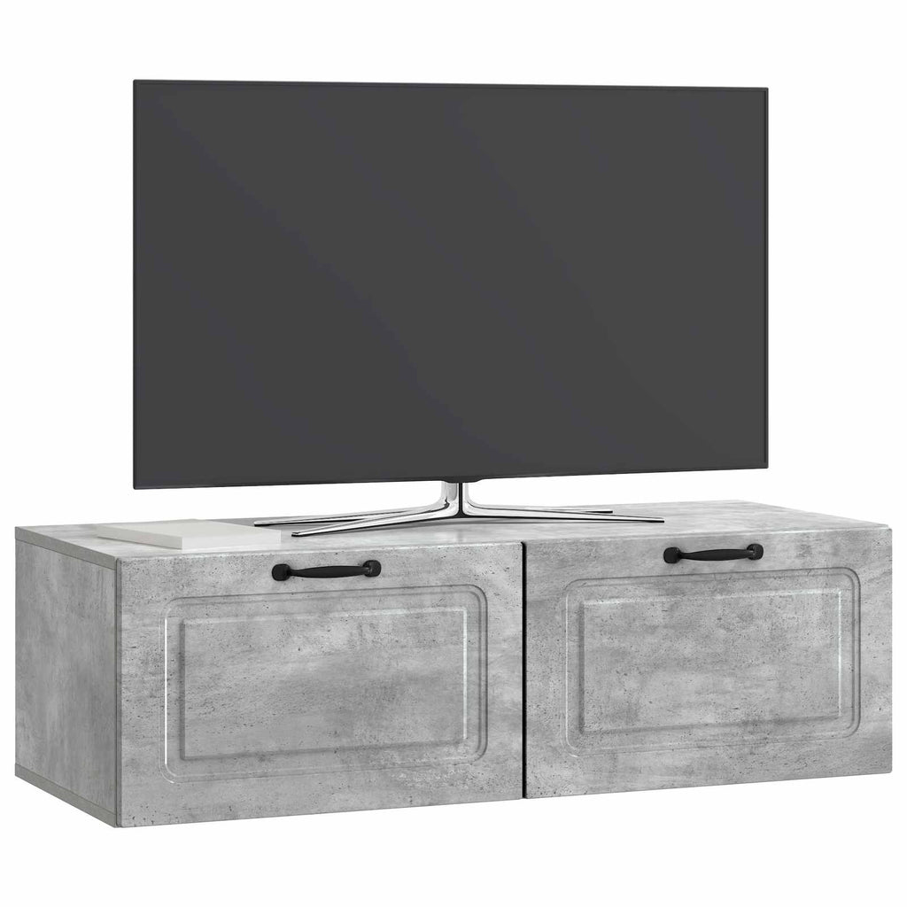 Mobile Porta TV da Muro Grigio Cemento 98 x 41 x 30 cm