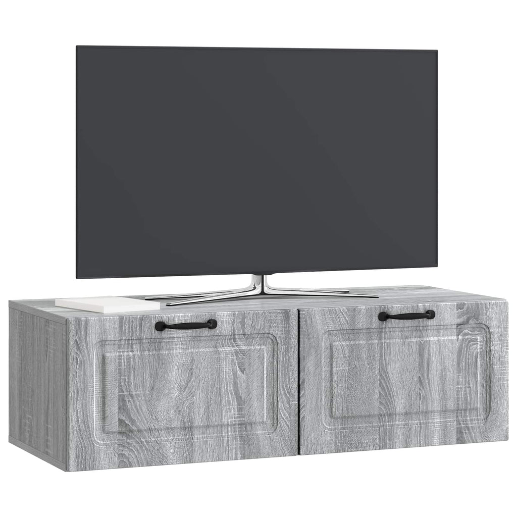 Mobile Porta TV da Muro Grigio Sonoma 98 x 41 x 30 cm