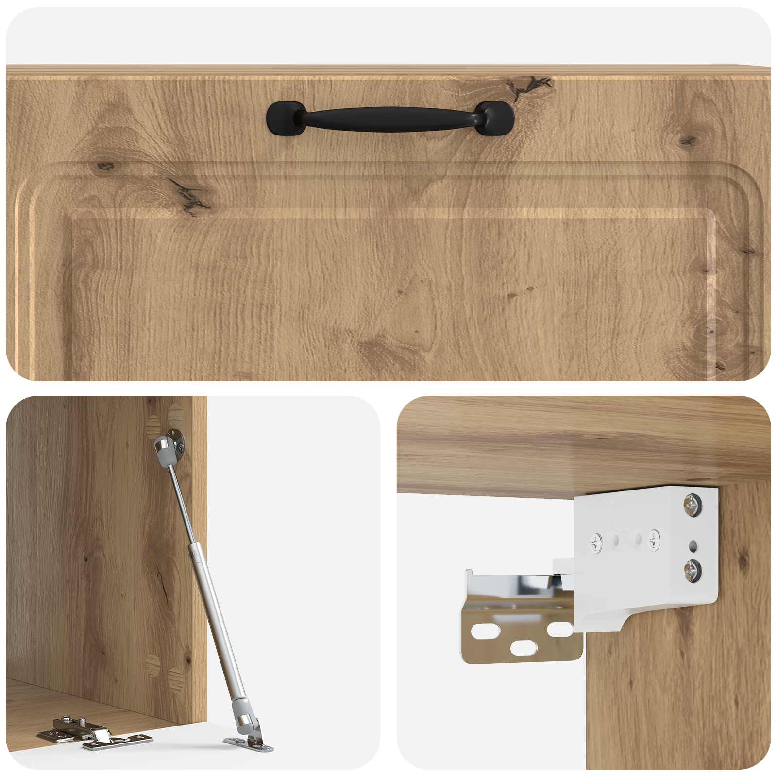 Mobile Porta TV da Muro Rovere Artigianale 98 x 41 x 30 cm
