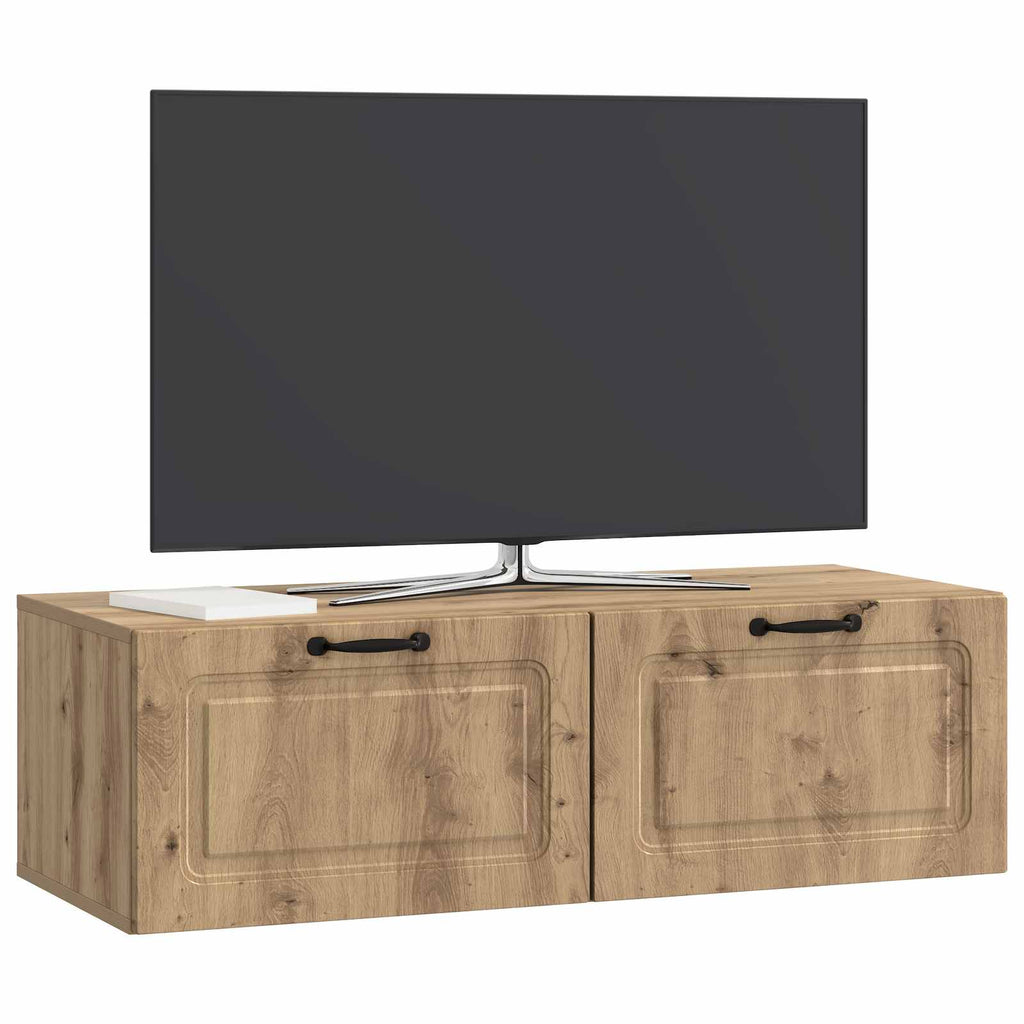 Mobile Porta TV da Muro Rovere Artigianale 98 x 41 x 30 cm