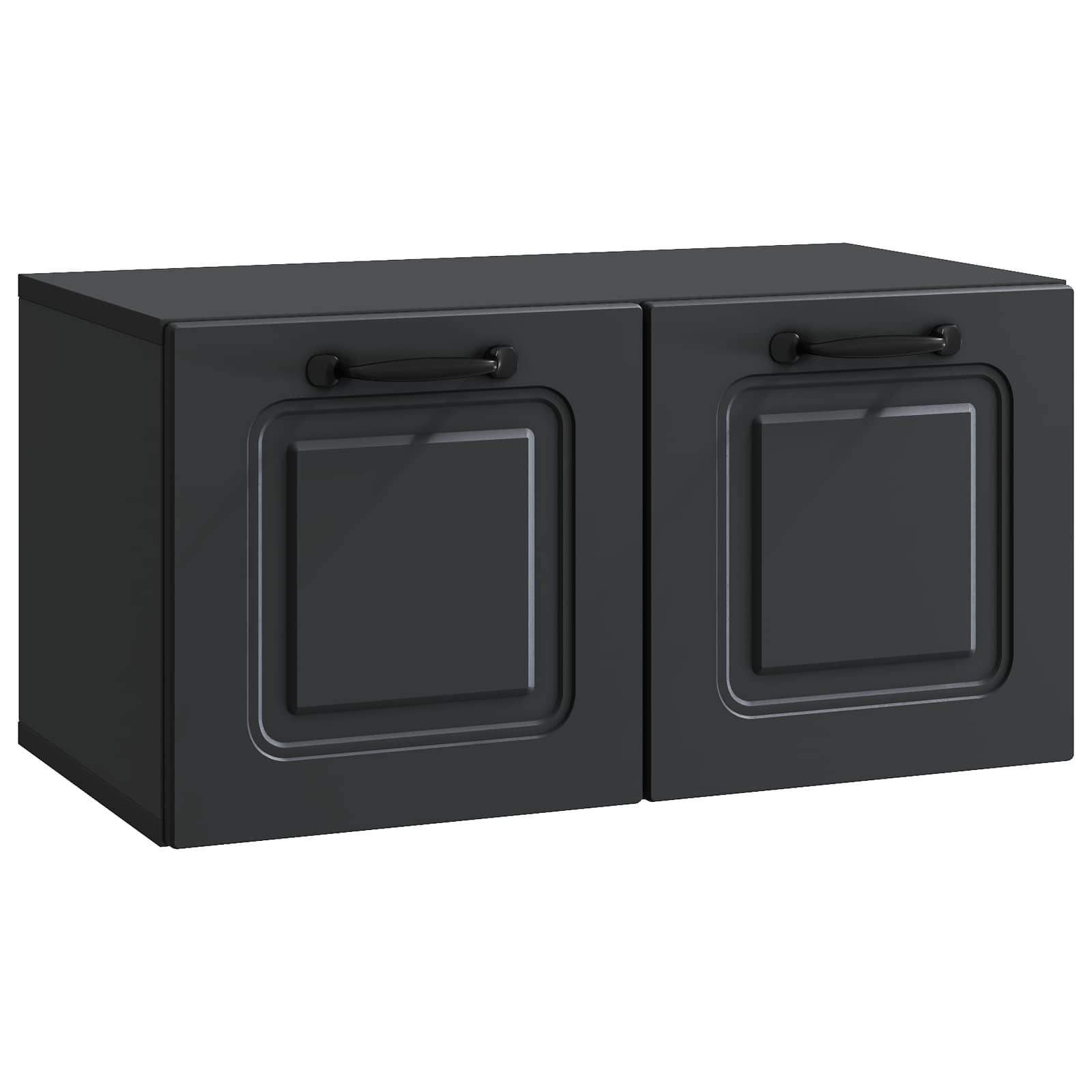 Mobile Porta TV da Muro Nero 59,5 x 31 x 30 cm