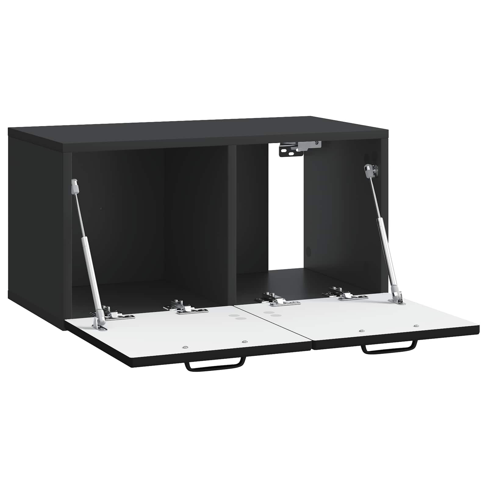 Mobile Porta TV da Muro Nero 59,5 x 31 x 30 cm