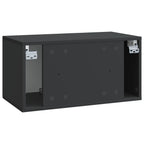 Mobile Porta TV da Muro Nero 59,5 x 31 x 30 cm