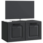 Mobile Porta TV da Muro Nero 59,5 x 31 x 30 cm
