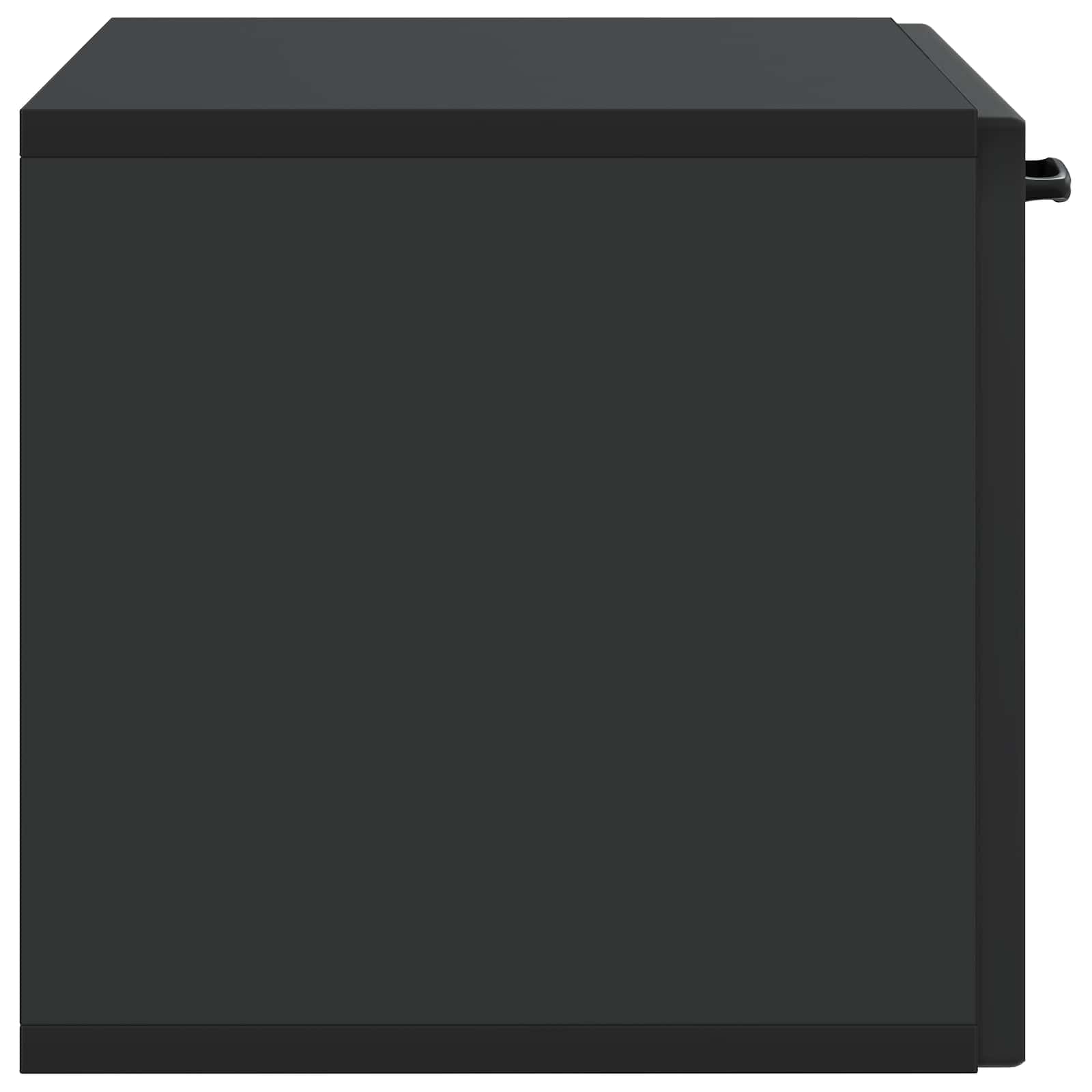 Mobile Porta TV da Muro Nero 59,5 x 31 x 30 cm