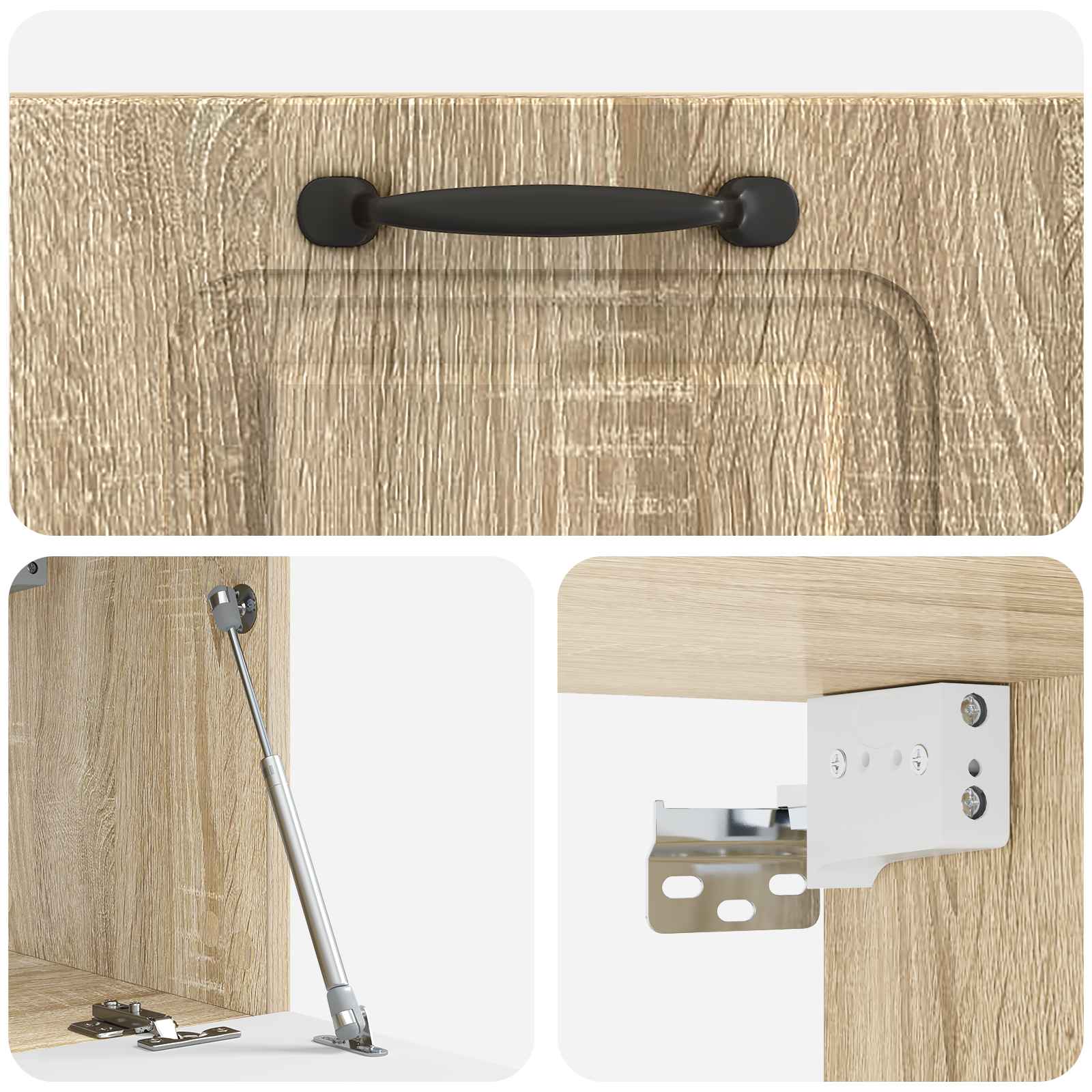 Mobile Porta TV da Muro Rovere Sonoma 59,5 x 31 x 30 cm