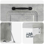 Mobile Porta TV da Muro Grigio Cemento 59,5 x 31 x 30 cm