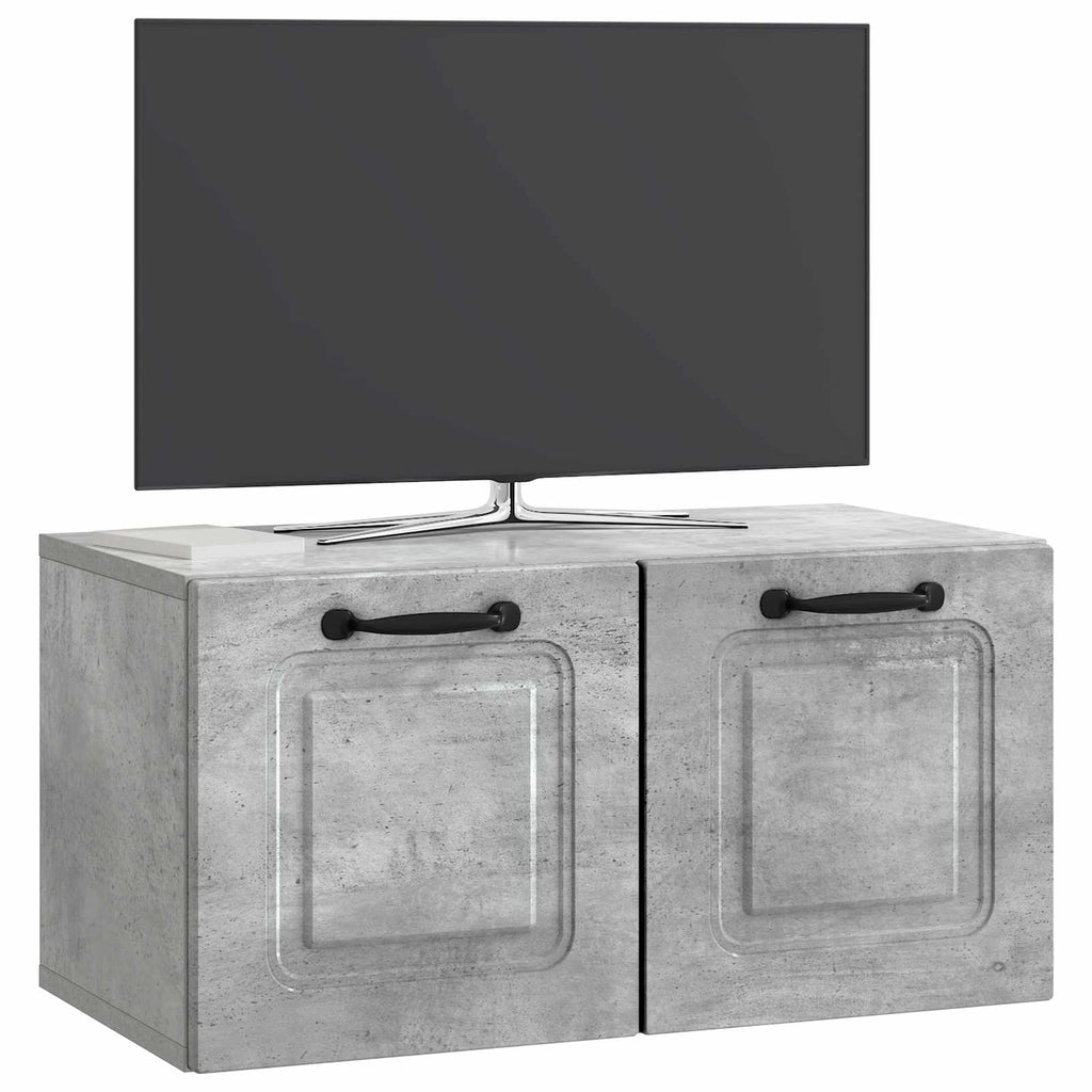 Mobile Porta TV da Muro Grigio Cemento 59,5 x 31 x 30 cm