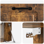 Mobile Porta TV da Muro Rovere Fumo 59,5 x 31 x 30 cm