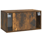 Mobile Porta TV da Muro Rovere Fumo 59,5 x 31 x 30 cm