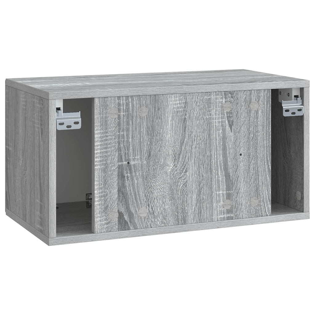 Mobile Porta TV da Muro Grigio Sonoma 59,5 x 31 x 30 cm