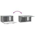 Mobile Porta TV da Muro Grigio Sonoma 59,5 x 31 x 30 cm