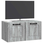 Mobile Porta TV da Muro Grigio Sonoma 59,5 x 31 x 30 cm