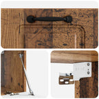 Mobile Porta TV da Muro Legno antico 59,5 x 31 x 30 cm