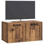 Mobile Porta TV da Muro Legno antico 59,5 x 31 x 30 cm