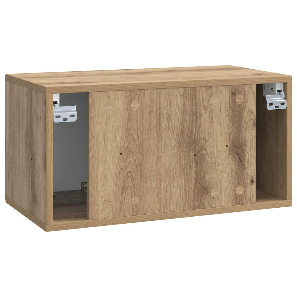 Mobile Porta TV da Muro Rovere Artigianale 59,5 x 31 x 30 cm