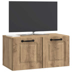 Mobile Porta TV da Muro Rovere Artigianale 59,5 x 31 x 30 cm