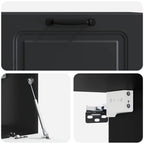 Mobile Porta TV da Muro Nero 78,5 x 31 x 30 cm