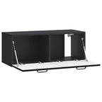 Mobile Porta TV da Muro Nero 78,5 x 31 x 30 cm