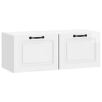 Mobile Porta TV da Muro Bianco Lucido 78,5 x 31 x 30 cm