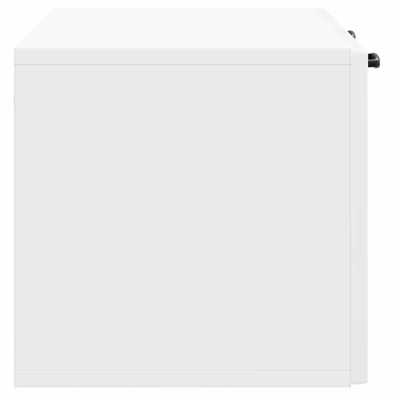 Mobile Porta TV da Muro Bianco Lucido 78,5 x 31 x 30 cm