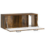 Mobile Porta TV da Muro Rovere Fumo 78,5 x 31 x 30 cm