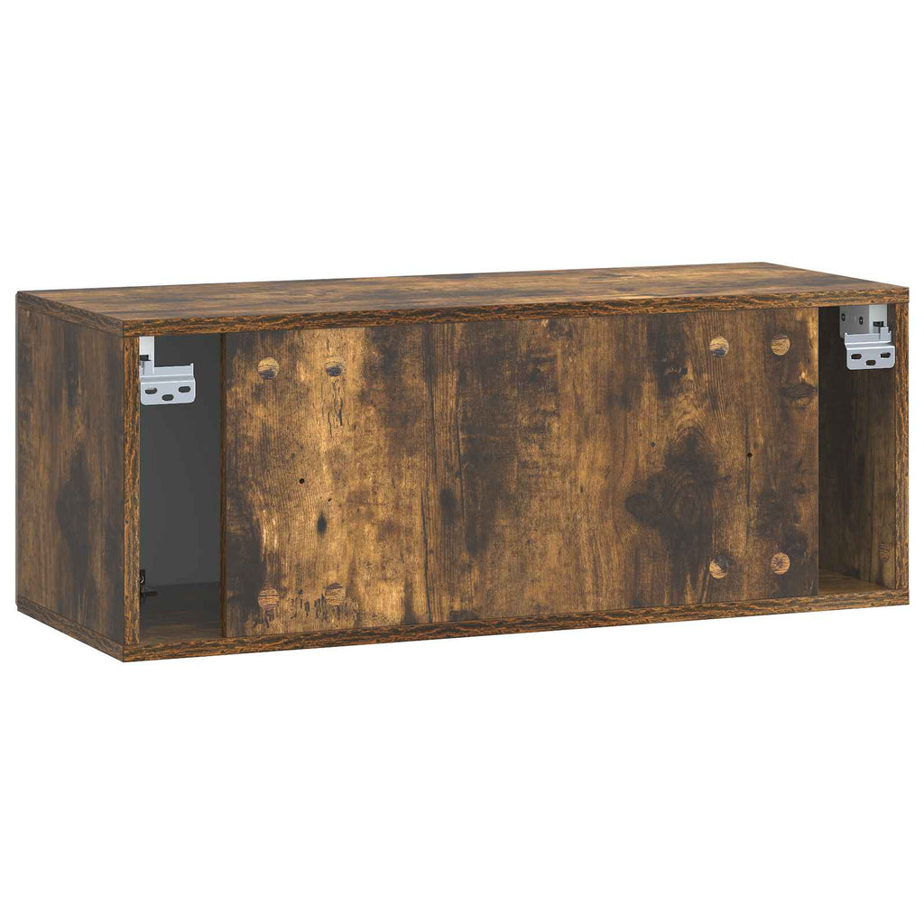 Mobile Porta TV da Muro Rovere Fumo 78,5 x 31 x 30 cm