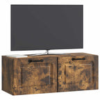 Mobile Porta TV da Muro Rovere Fumo 78,5 x 31 x 30 cm