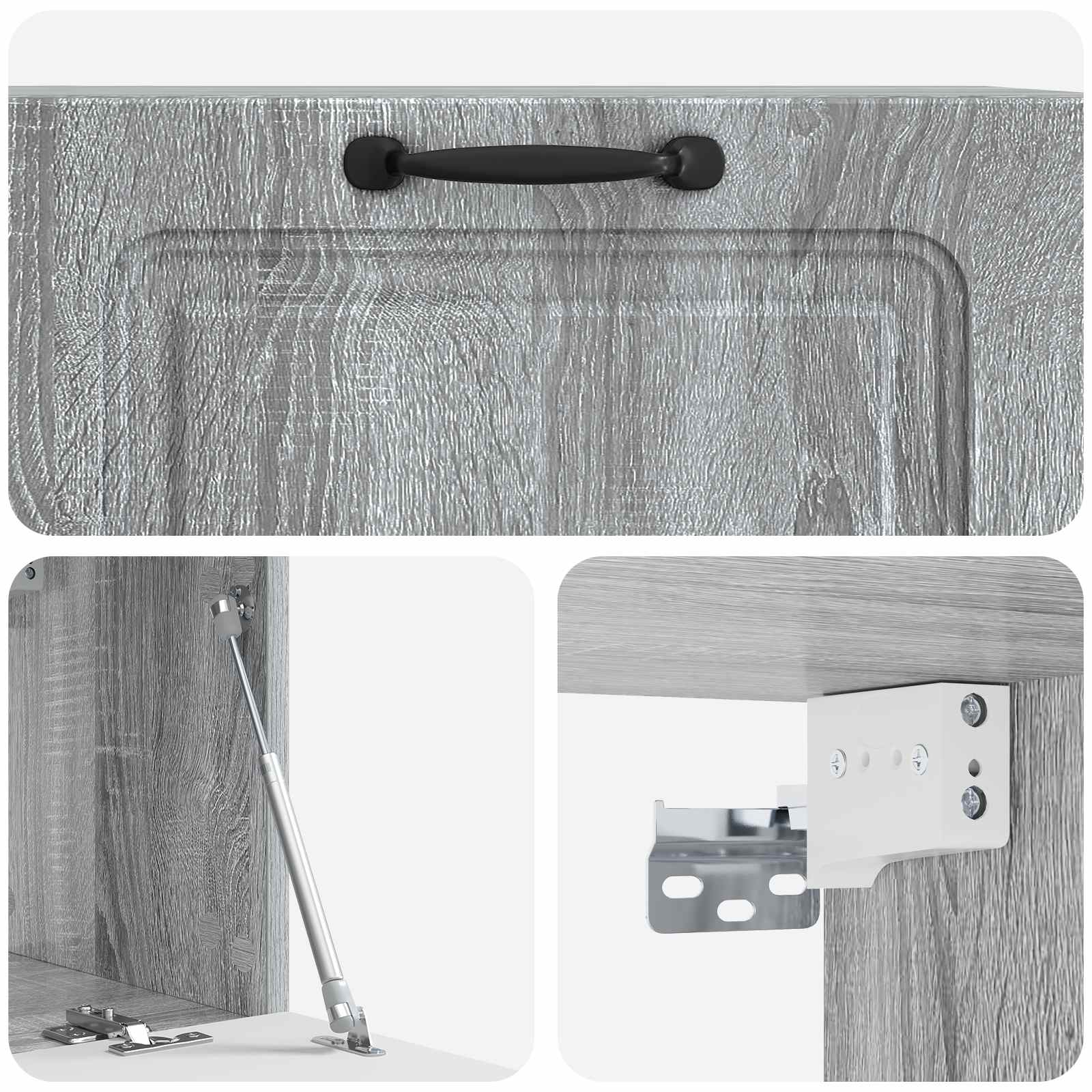 Mobile Porta TV da Muro Grigio Sonoma 78,5 x 31 x 30 cm