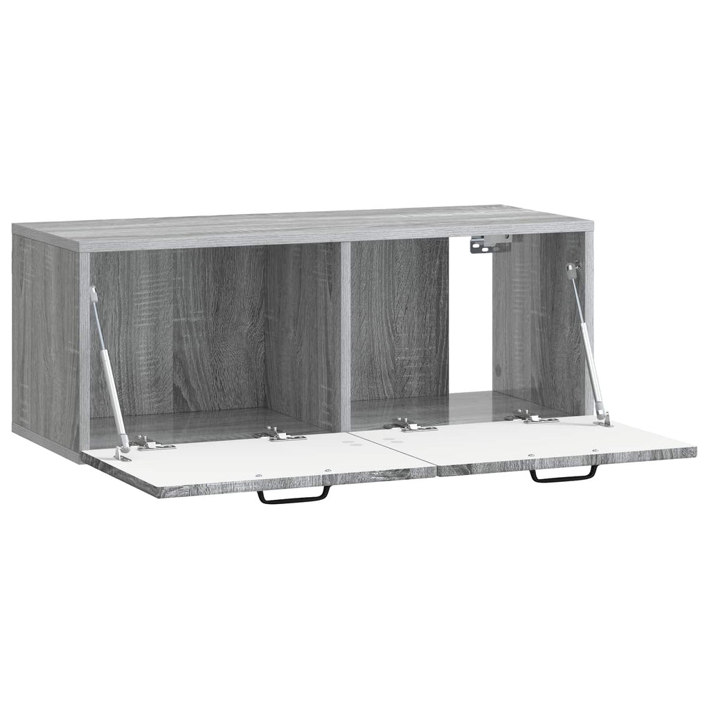 Mobile Porta TV da Muro Grigio Sonoma 78,5 x 31 x 30 cm