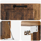 Mobile Porta TV da Muro Legno antico 78,5 x 31 x 30 cm