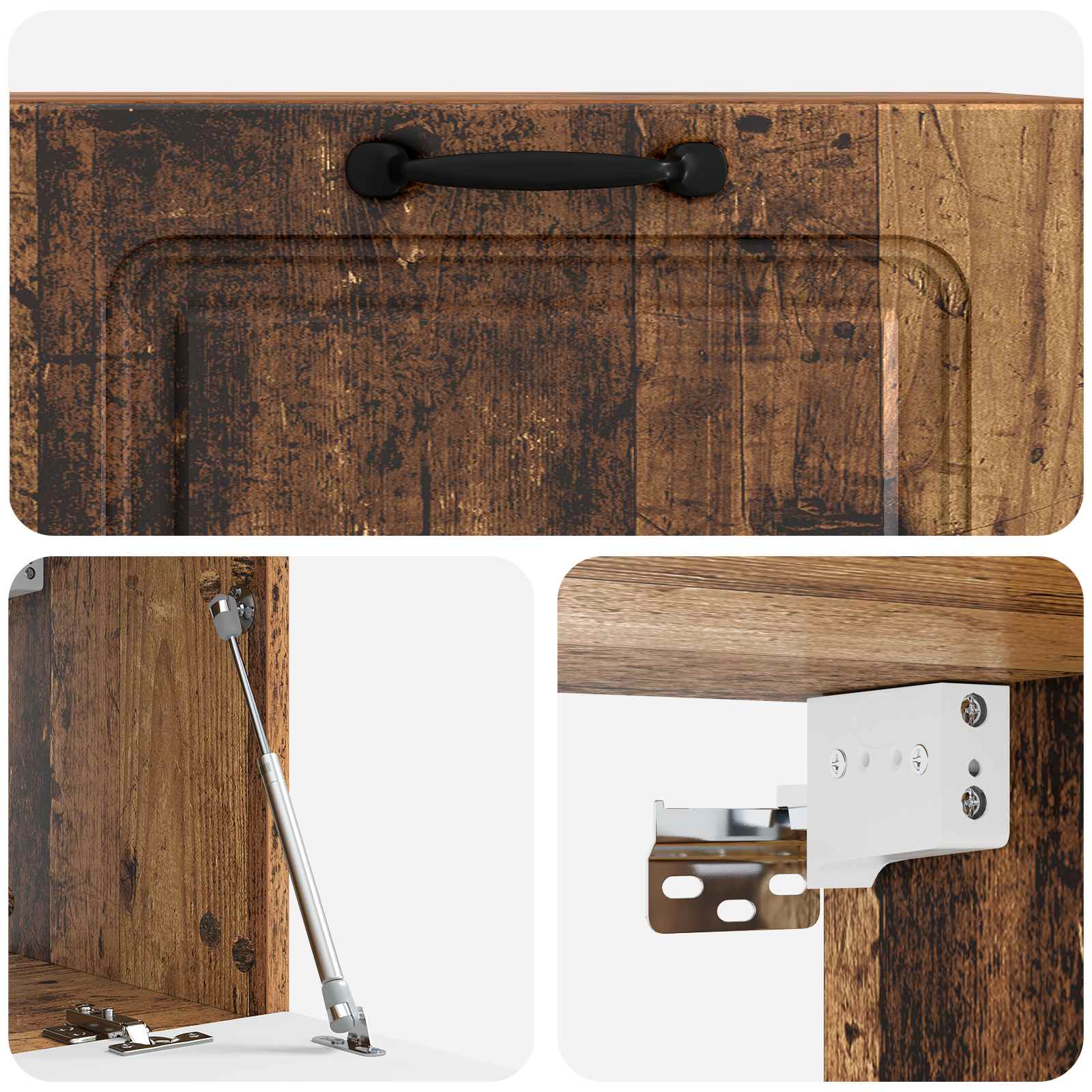 Mobile Porta TV da Muro Legno antico 78,5 x 31 x 30 cm