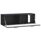 Mobile Porta TV da Muro Montaggio a parete Nero 98 x 31 x 30 cm