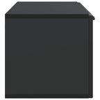 Mobile Porta TV da Muro Montaggio a parete Nero 98 x 31 x 30 cm