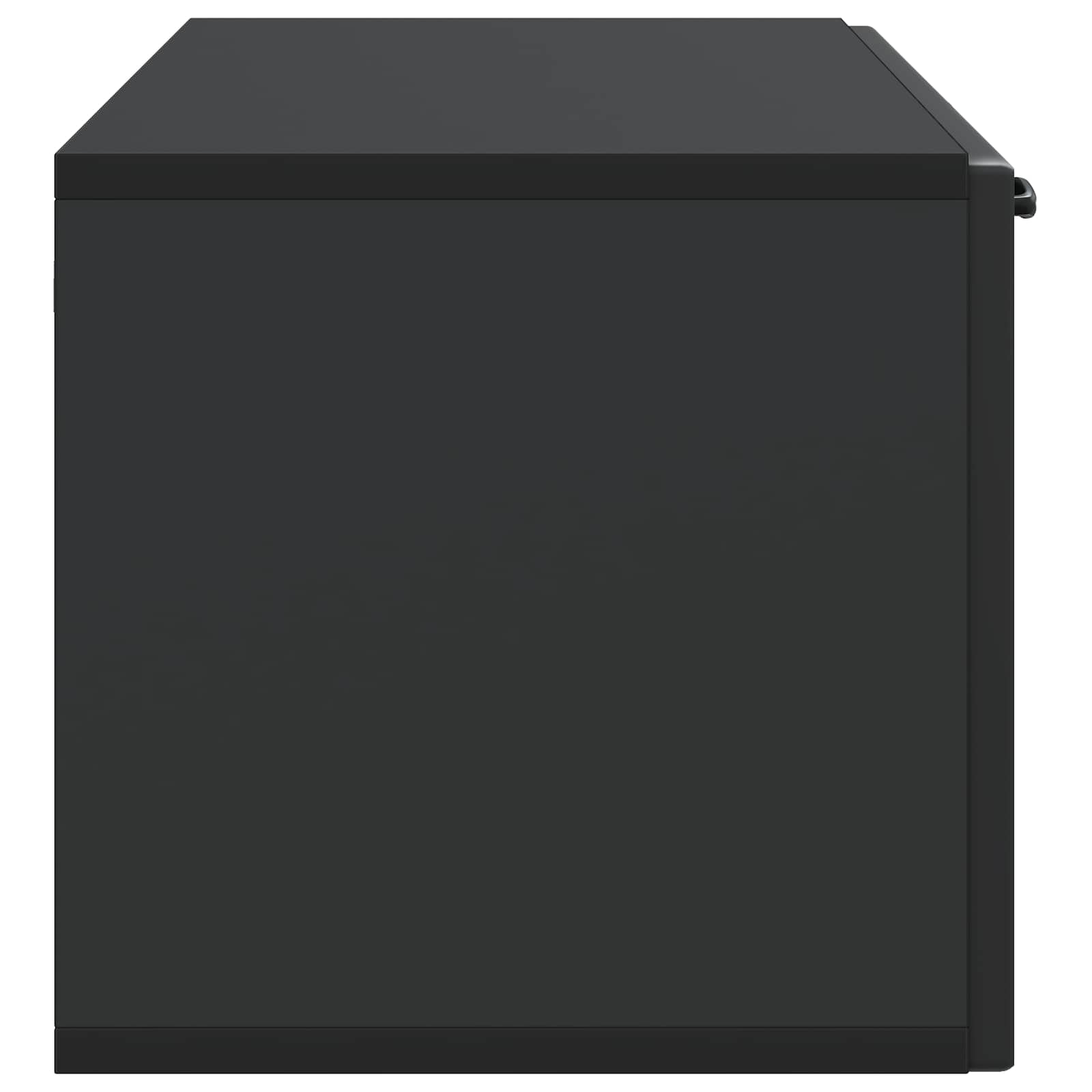 Mobile Porta TV da Muro Montaggio a parete Nero 98 x 31 x 30 cm