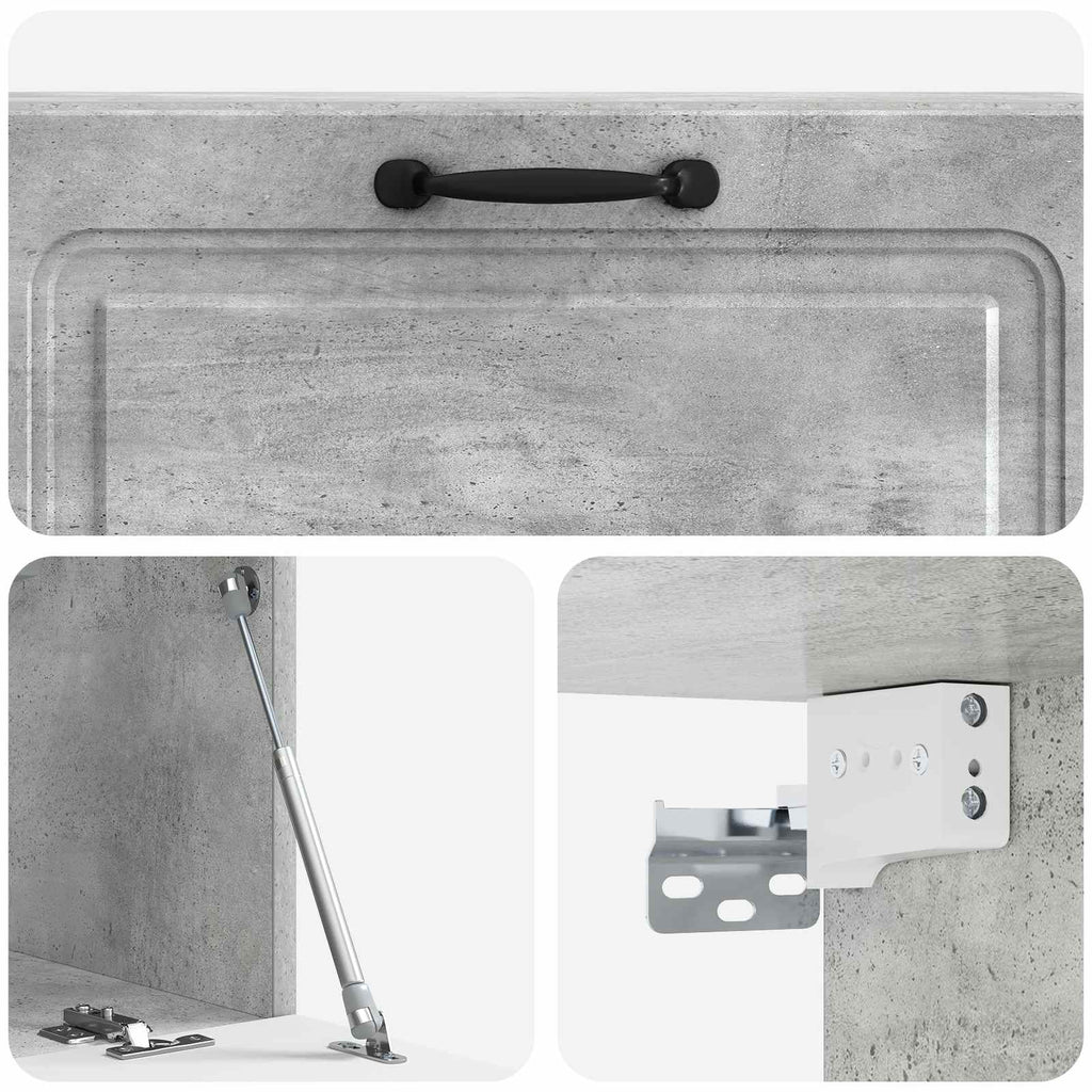 Mobile Porta TV da Muro Grigio Cemento 98 x 31 x 30 cm