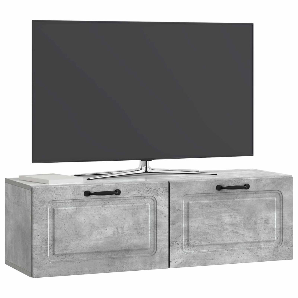 Mobile Porta TV da Muro Grigio Cemento 98 x 31 x 30 cm