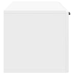 Mobile Porta TV da Muro Bianco Lucido 98 x 31 x 30 cm