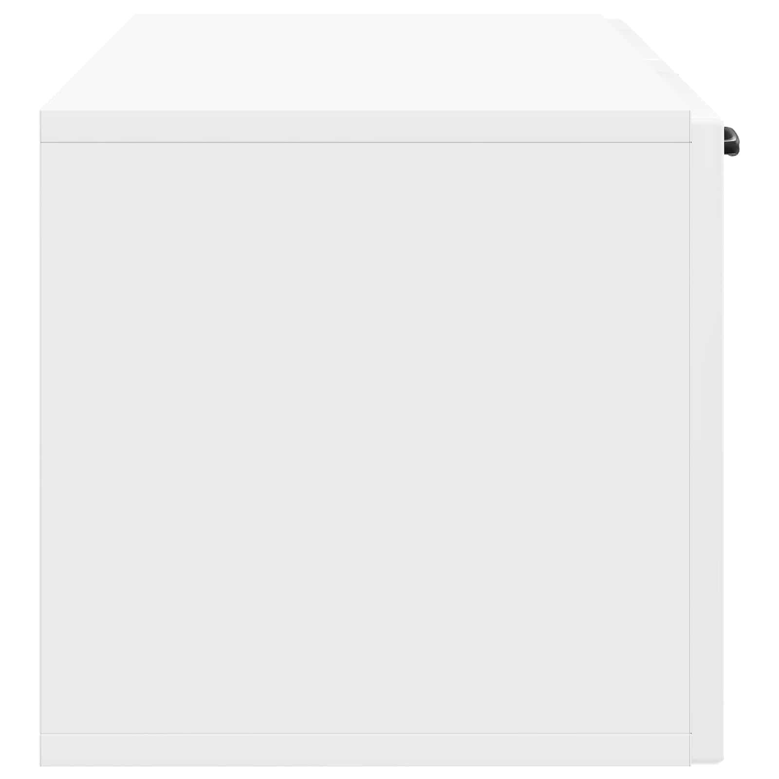 Mobile Porta TV da Muro Bianco Lucido 98 x 31 x 30 cm