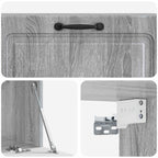 Mobile Porta TV da Muro Grigio Sonoma 98 x 31 x 30 cm