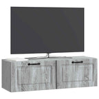 Mobile Porta TV da Muro Grigio Sonoma 98 x 31 x 30 cm