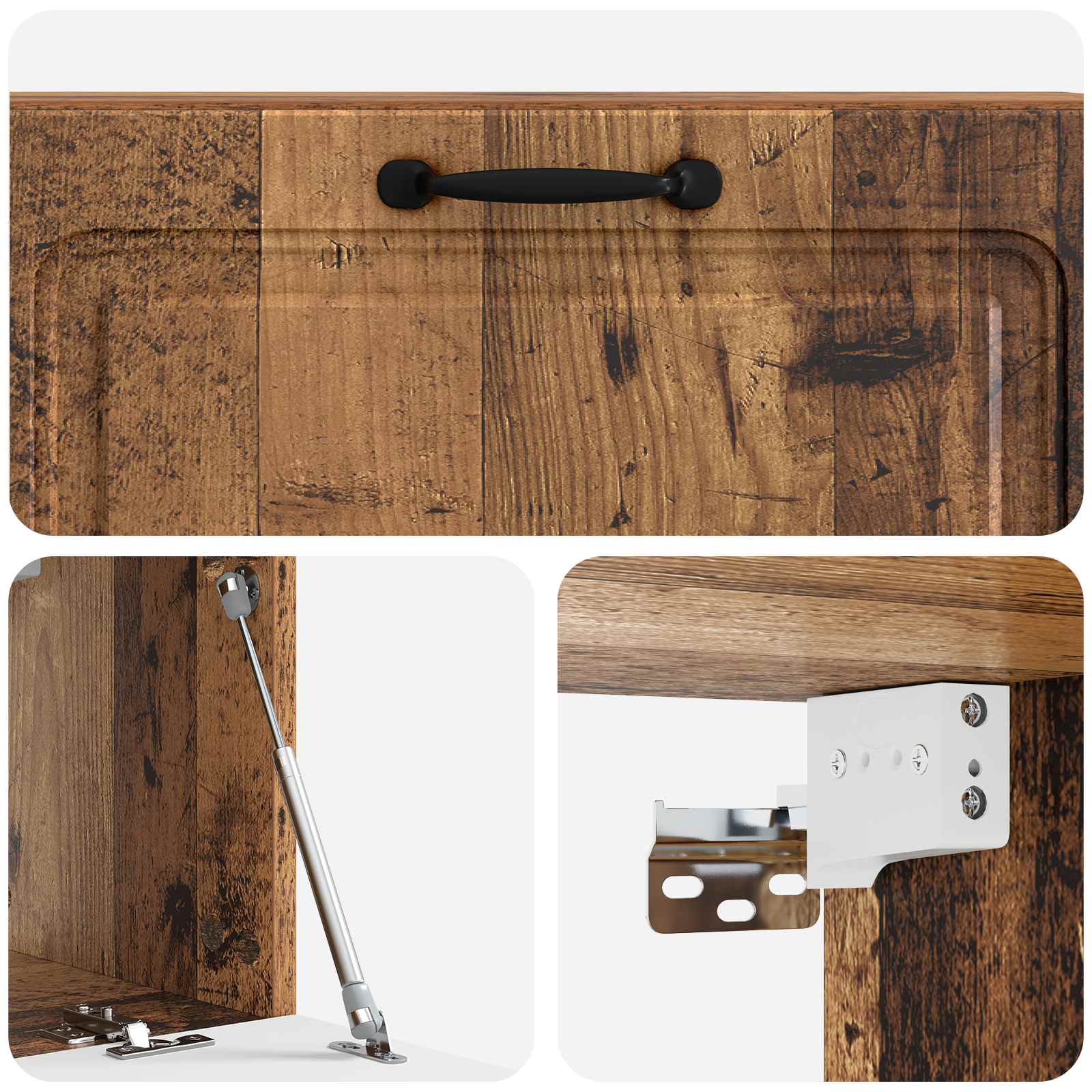 Mobile Porta TV da Muro Legno antico 98 x 31 x 30 cm