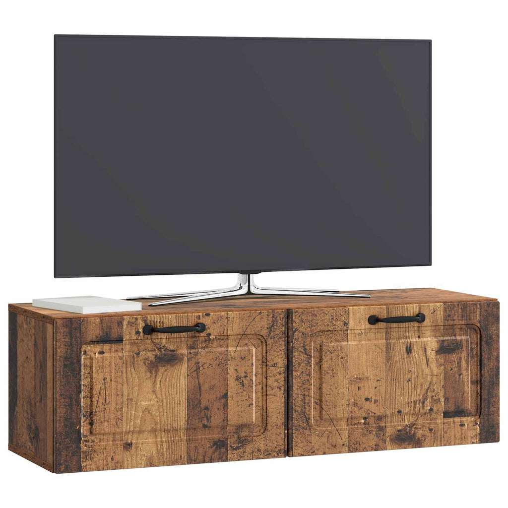 Mobile Porta TV da Muro Legno antico 98 x 31 x 30 cm