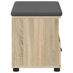 Panca per ingresso con cuscino Rovere Sonoma 60 x 38 x 46 cm